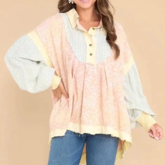 Oli & Hali Multicolor Blouse with Yellow Accents - Picture 1 of 15